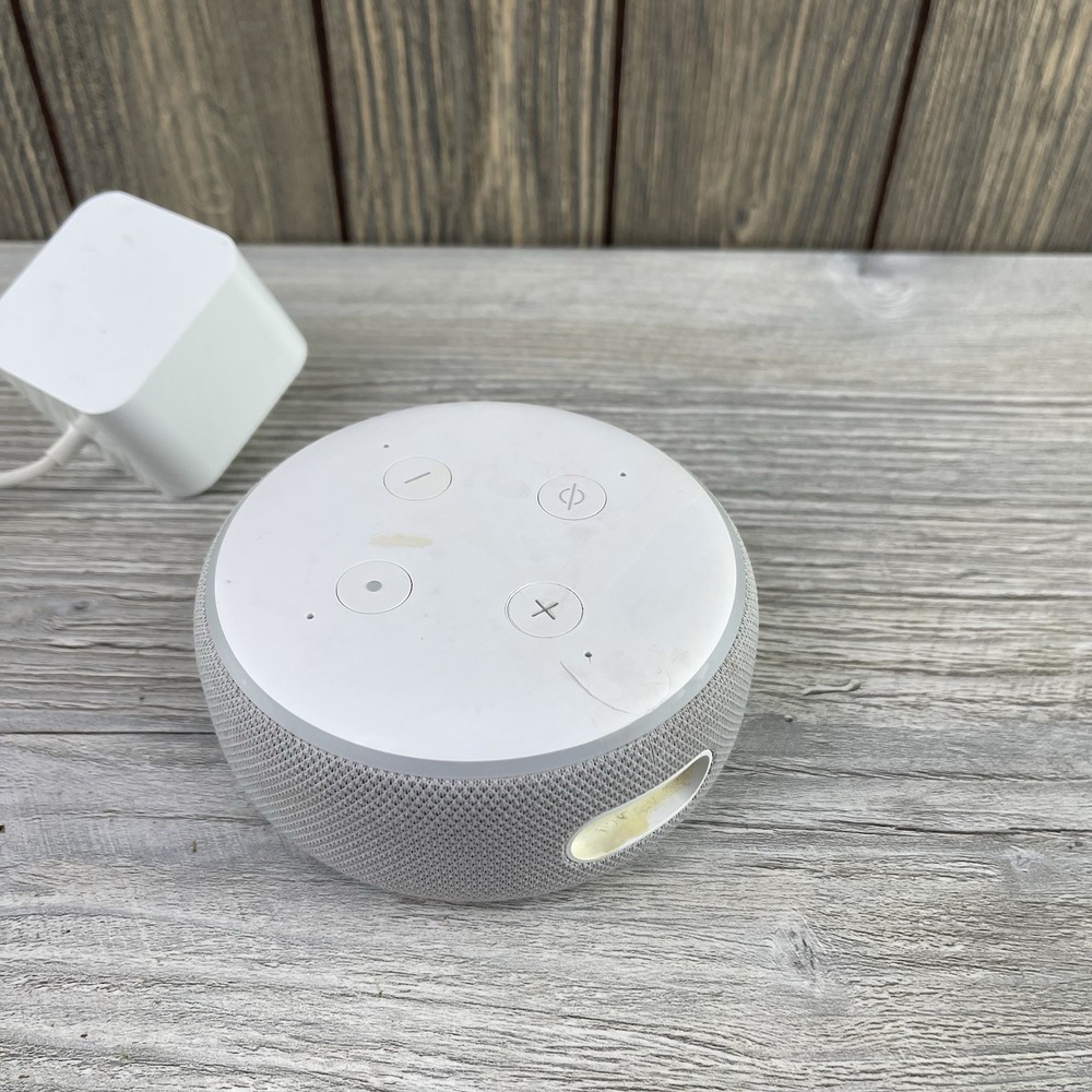 Amazon Echo Dot 3rd Gen D9N29T Smart Speaker White Gray With Power Cord TESTED - Picture 5 of 12